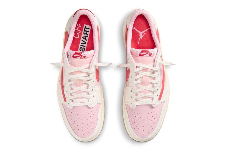 トラヴィス・スコット x エアジョーダン 1 ロー “ピンク パック” の発売情報が解禁 Travis Scott x Air Jordan 1 Low Shy Pink and Tropical Pink Muslin and Pink release info