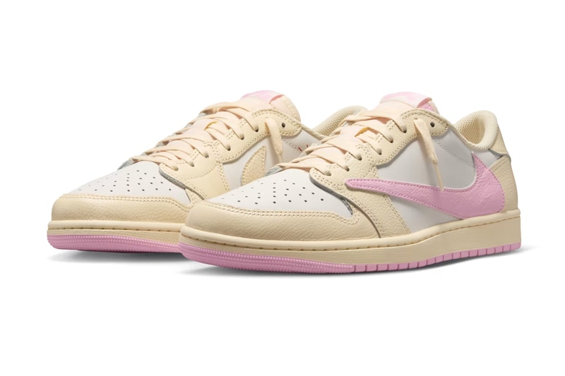 トラヴィス・スコット x エアジョーダン 1 ロー “ピンク パック” の発売情報が解禁 Travis Scott x Air Jordan 1 Low Shy Pink and Tropical Pink Muslin and Pink release info