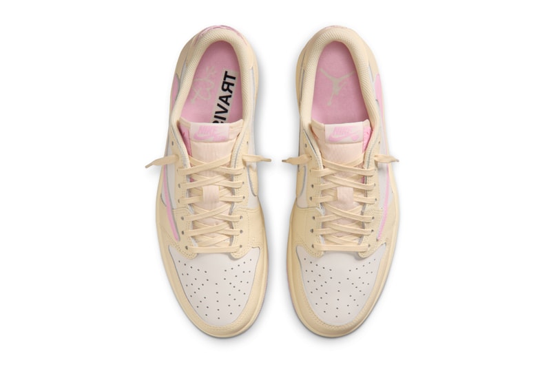 トラヴィス・スコット x エアジョーダン 1 ロー “ピンク パック” の発売情報が解禁 Travis Scott x Air Jordan 1 Low Shy Pink and Tropical Pink Muslin and Pink release info
