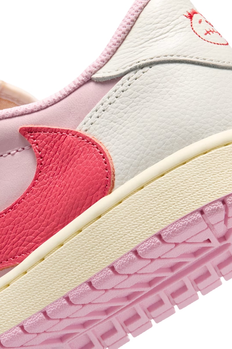 トラヴィス・スコット x エアジョーダン 1 ロー “ピンク パック” の発売情報が解禁 Travis Scott x Air Jordan 1 Low Shy Pink and Tropical Pink Muslin and Pink release info