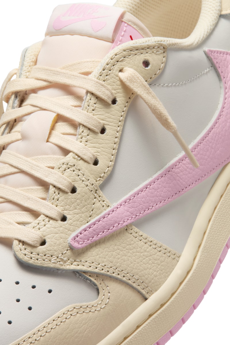 トラヴィス・スコット x エアジョーダン 1 ロー “ピンク パック” の発売情報が解禁 Travis Scott x Air Jordan 1 Low Shy Pink and Tropical Pink Muslin and Pink release info