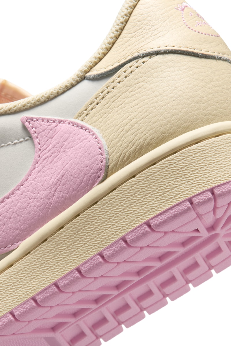 トラヴィス・スコット x エアジョーダン 1 ロー “ピンク パック” の発売情報が解禁 Travis Scott x Air Jordan 1 Low Shy Pink and Tropical Pink Muslin and Pink release info