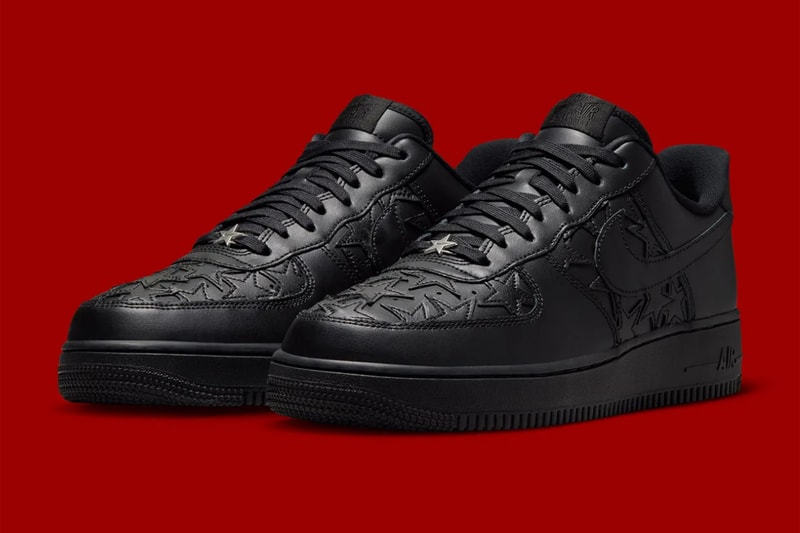 ナイキ エアフォース 1 ロー にスターモチーフを取り入れた “ブラック スター” が登場 Nike Air Force 1 Low “Black Stars” release info