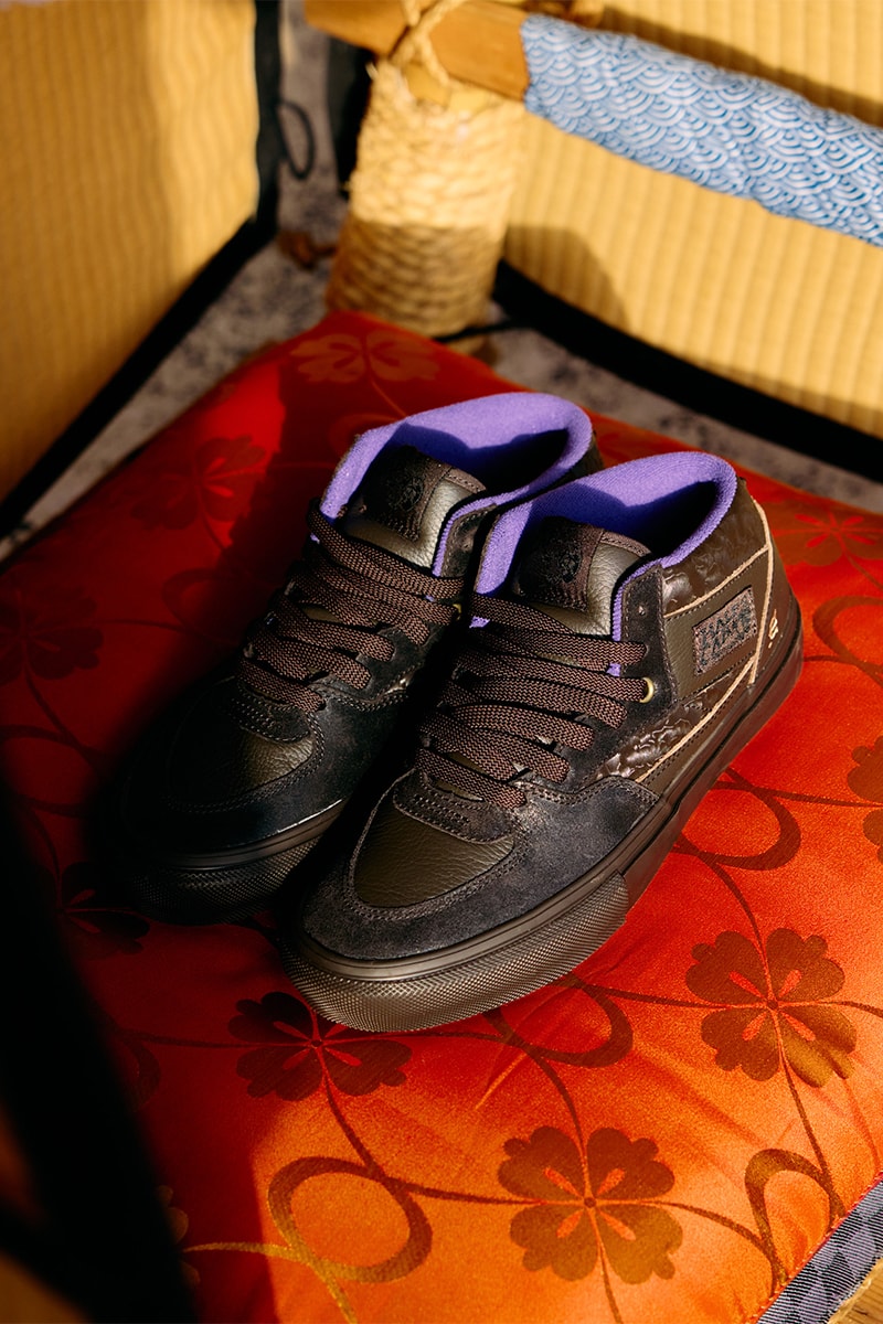 エビセンスケートボードとヴァンズより寿司と兜をモチーフにした異色のコラボを発表 evisen skateboards vans collabo shoes release info