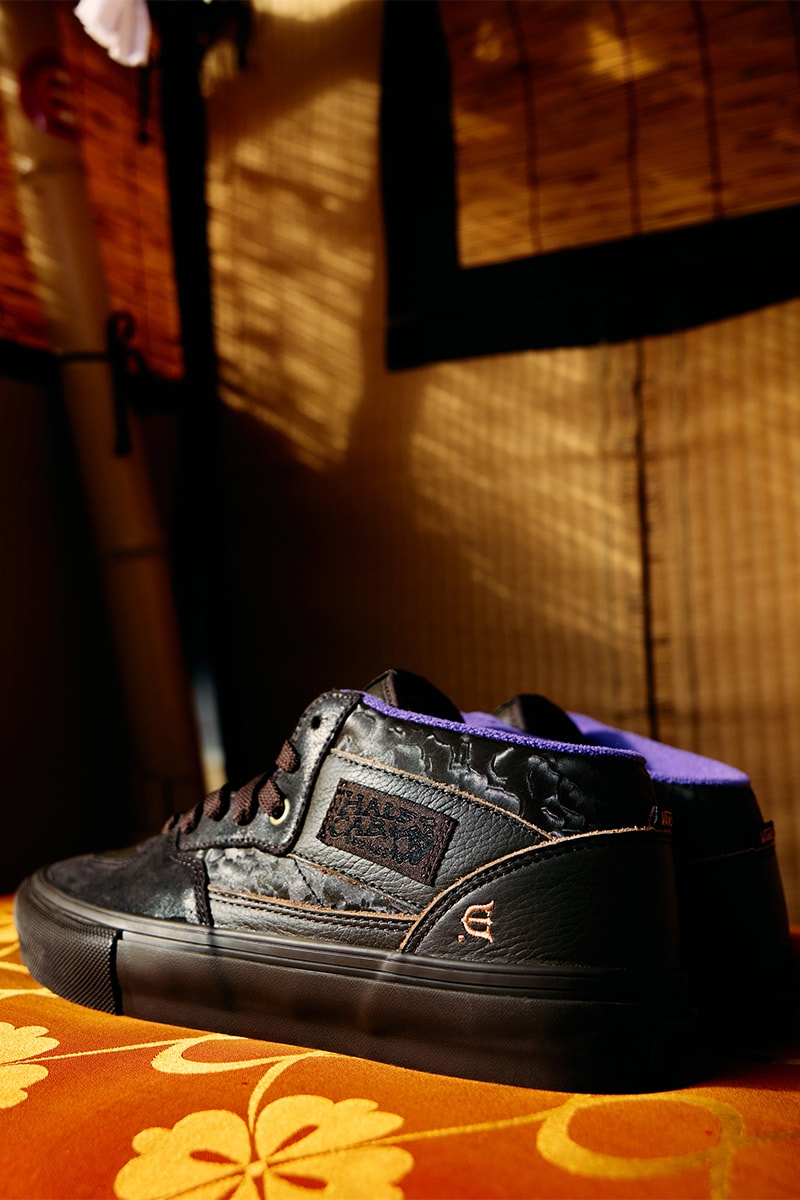 エビセンスケートボードとヴァンズより寿司と兜をモチーフにした異色のコラボを発表 evisen skateboards vans collabo shoes release info