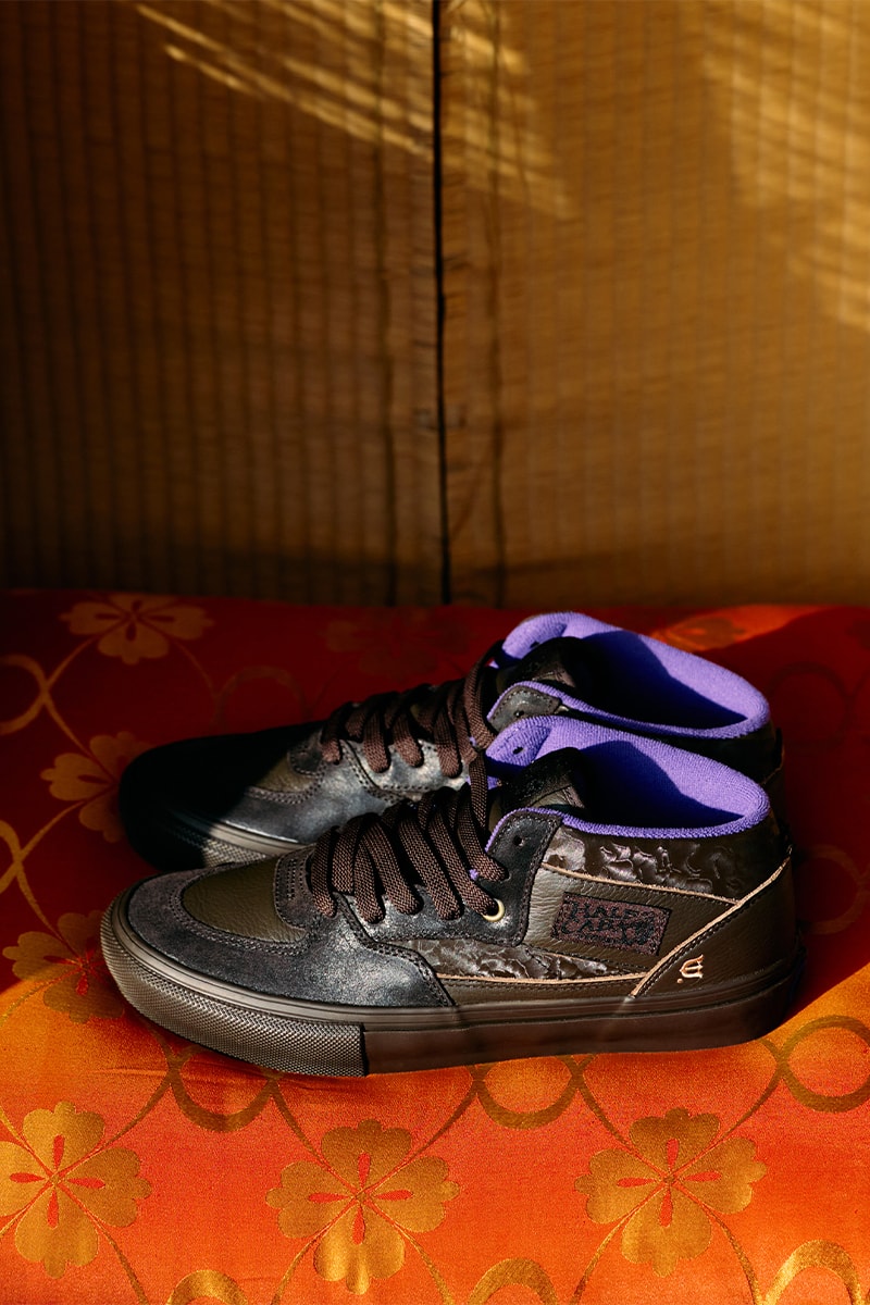 エビセンスケートボードとヴァンズより寿司と兜をモチーフにした異色のコラボを発表 evisen skateboards vans collabo shoes release info