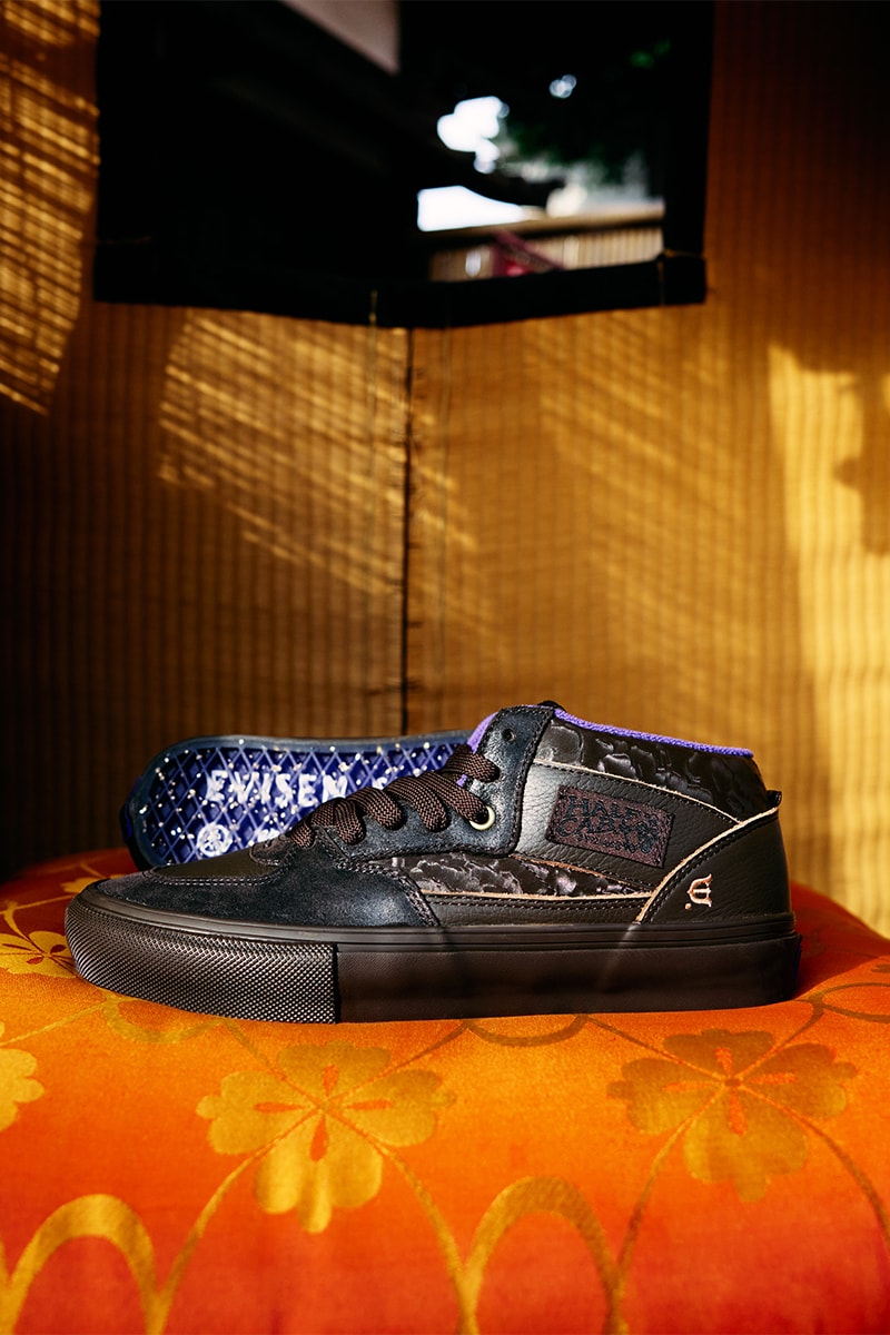 エビセンスケートボードとヴァンズより寿司と兜をモチーフにした異色のコラボを発表 evisen skateboards vans collabo shoes release info