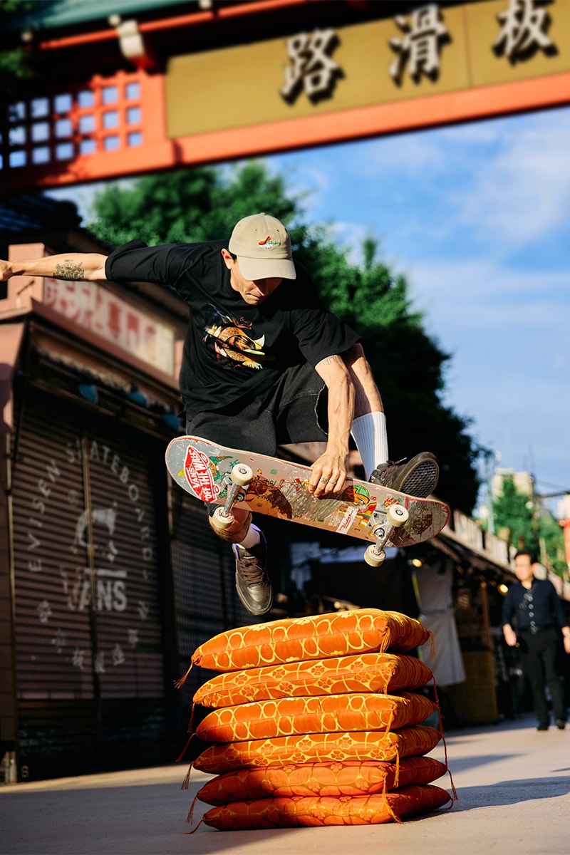 エビセンスケートボードとヴァンズより寿司と兜をモチーフにした異色のコラボを発表 evisen skateboards vans collabo shoes release info