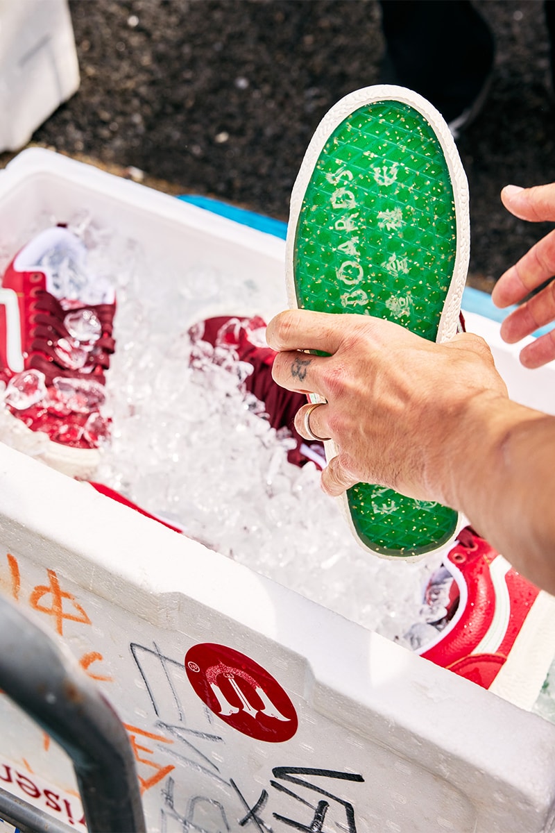 エビセンスケートボードとヴァンズより寿司と兜をモチーフにした異色のコラボを発表 evisen skateboards vans collabo shoes release info