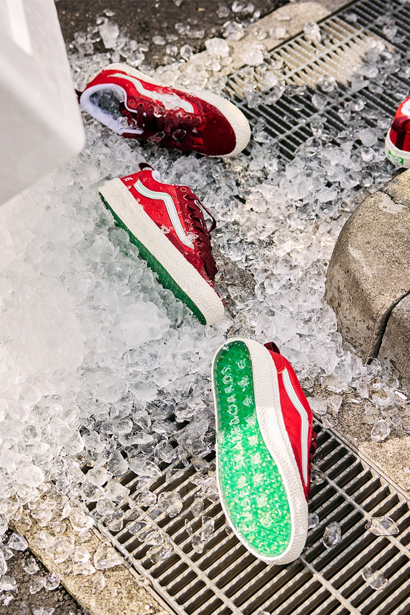 エビセンスケートボードとヴァンズより寿司と兜をモチーフにした異色のコラボを発表 evisen skateboards vans collabo shoes release info