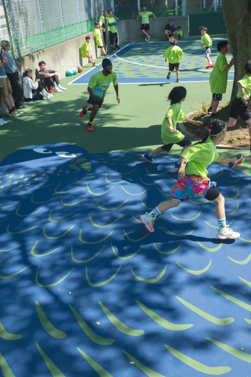 スポルディングが東京2公園のバスケットコートをアートでリノベーション spalding basket coat art release info