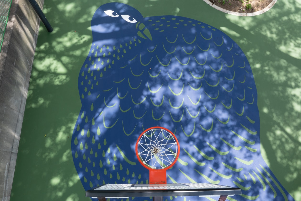スポルディングが東京2公園のバスケットコートをアートでリノベーション spalding basket coat art release info