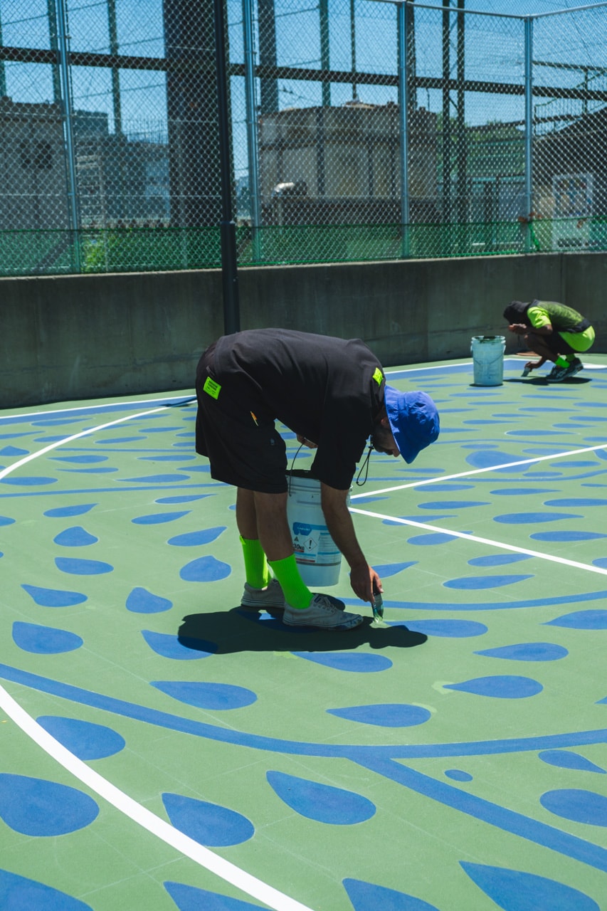 スポルディングが東京2公園のバスケットコートをアートでリノベーション spalding basket coat art release info