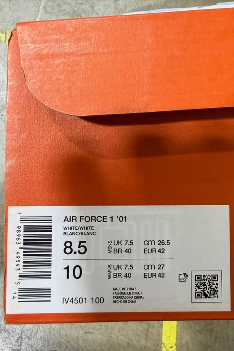 ナイキからオールホワイトのエアフォース 1 ローが2001年仕様のシェイプで復活 Nike Air Force 1 01 Triple White first look