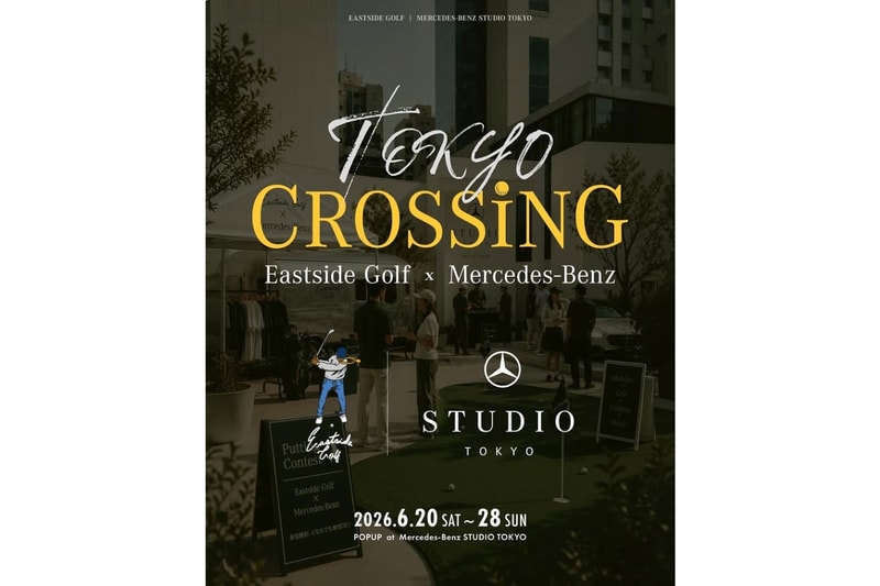 Eastside Golf が Mercedes-Benz Studio Tokyo にてポップアップイベントを開催