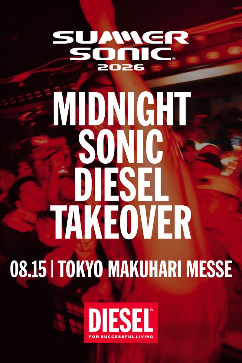 ディーゼルがサマーソニック2026にて深夜ステージをキュレーションすると発表 diesel summer sonic 2026 midnight sonic diesel takeover info