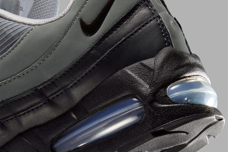 ナイキ エアマックス 95にシューレースロックを備えた新作 “ブラック/ライトスモークグレイ” が到着 Nike Air Max 95 SE Black/Light Smoke Grey Release info