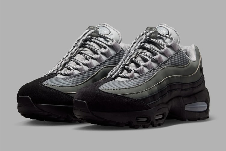 Nike Air Max 95 にシューレースロックを備えた新作 “Black/Light Smoke Grey” が到着