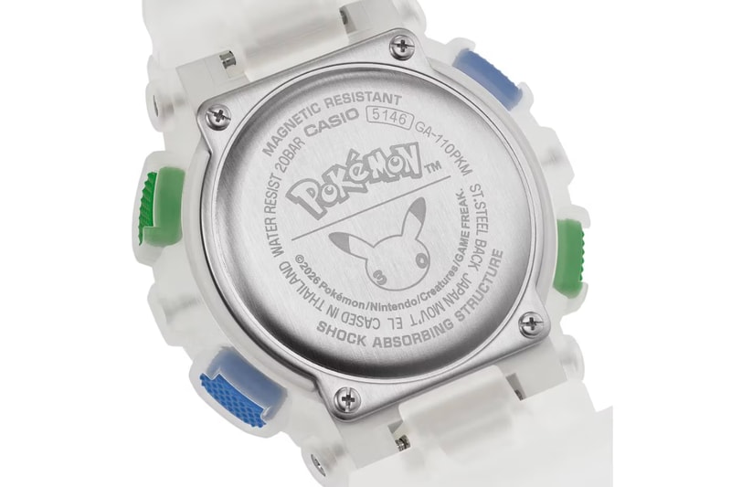 G-SHOCK x『ポケモン』30周年記念コラボモデルの発売情報が解禁 Pokémon G-SHOCK GA-110PKM-7AJR Release info