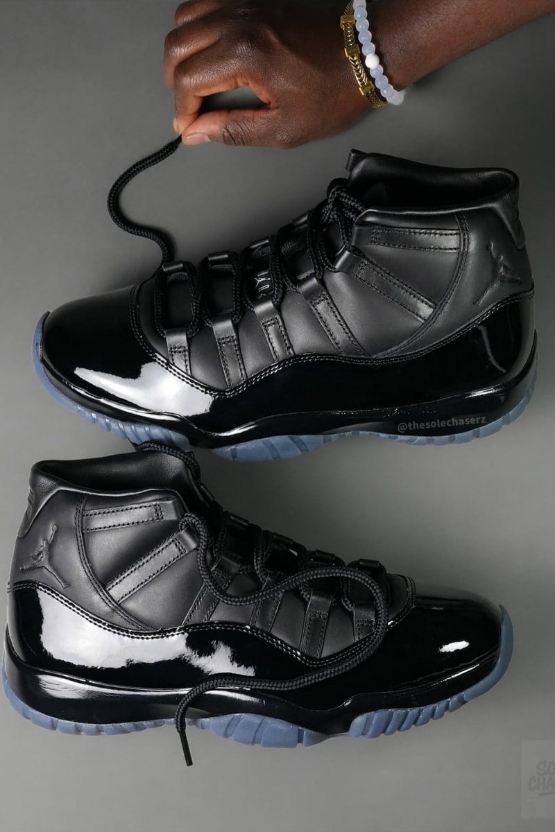 コム デ ギャルソン・オム プリュス x エアジョーダン 11 のディテールをチェック COMME des GARÇONS HOMME PLUS x Air Jordan 11 detail look