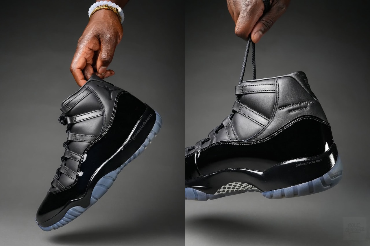 COMME des GARÇONS HOMME PLUS x Air Jordan 11 のディテールをチェック