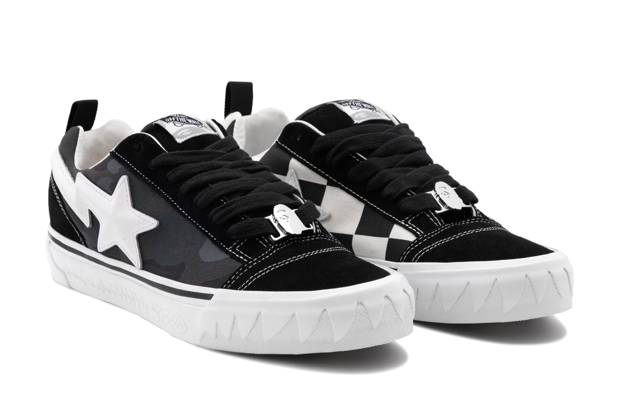 ベイプとヴァンズがKnu Skoolをベースにした最新コラボシューズを発売 bape vans knu skool collabo shoes release info
