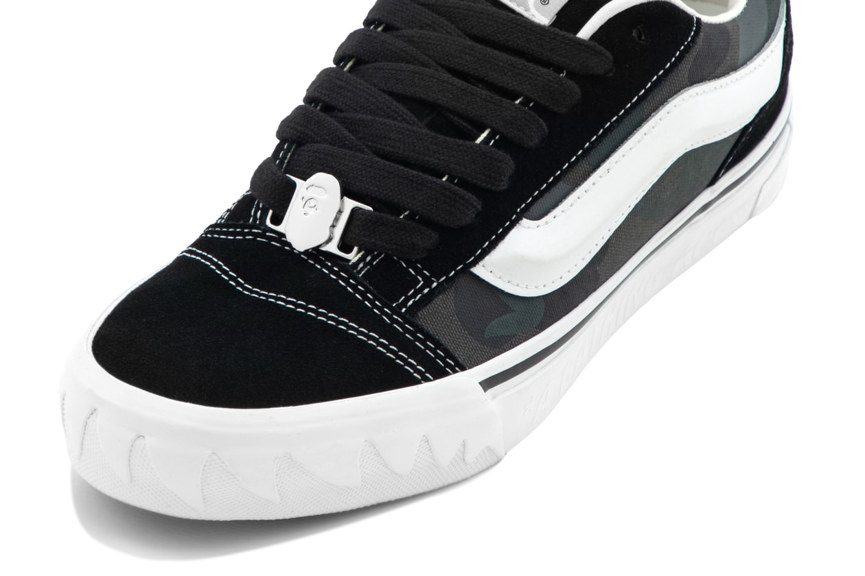 ベイプとヴァンズがKnu Skoolをベースにした最新コラボシューズを発売 bape vans knu skool collabo shoes release info