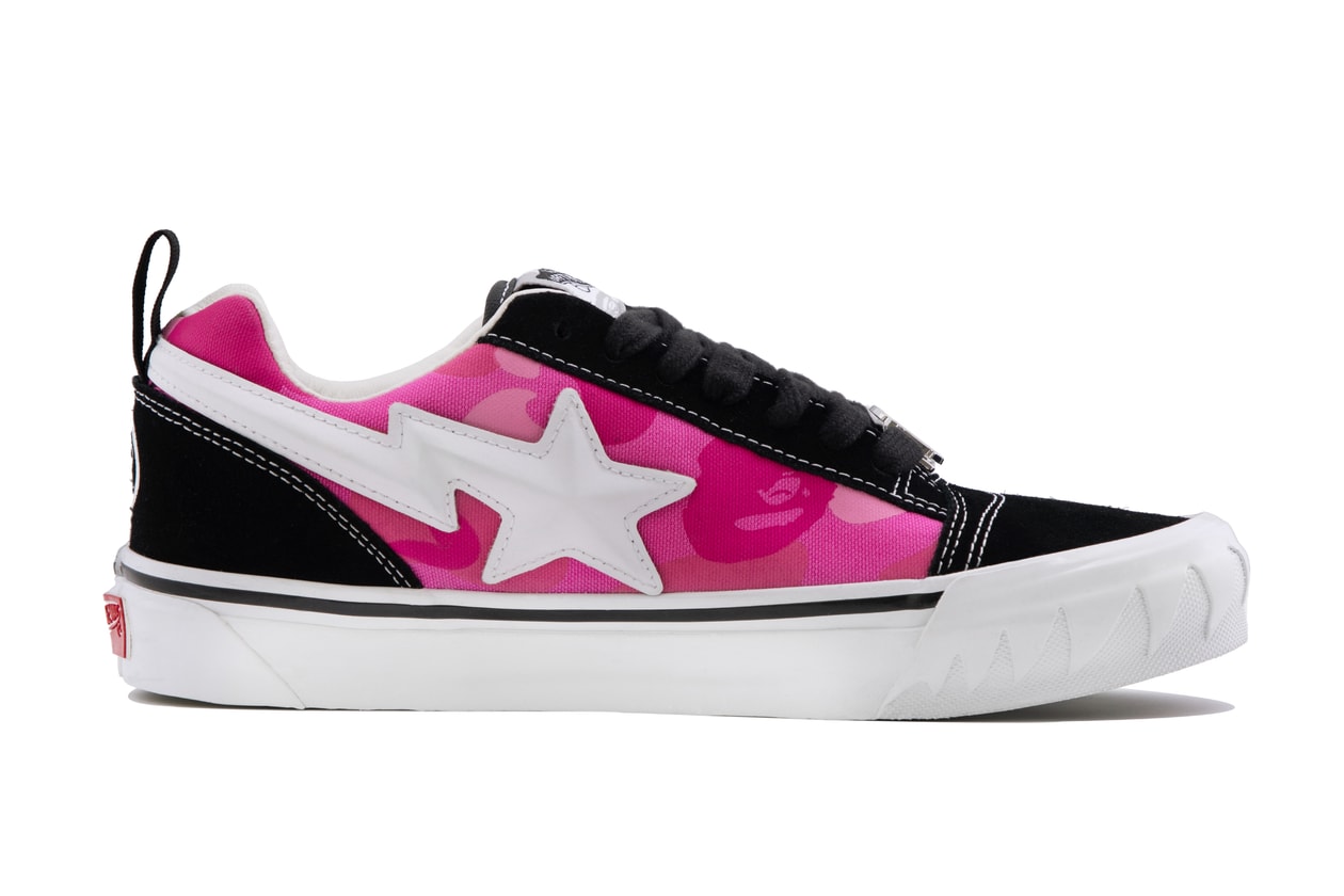 ベイプとヴァンズがKnu Skoolをベースにした最新コラボシューズを発売 bape vans knu skool collabo shoes release info