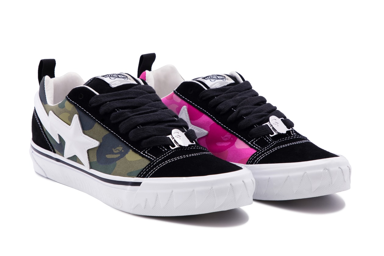 ベイプとヴァンズがKnu Skoolをベースにした最新コラボシューズを発売 bape vans knu skool collabo shoes release info