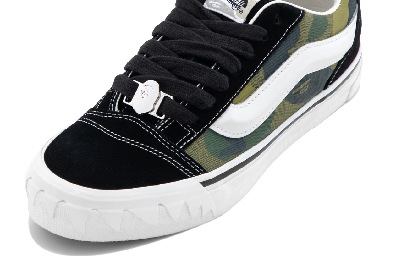 ベイプとヴァンズがKnu Skoolをベースにした最新コラボシューズを発売 bape vans knu skool collabo shoes release info