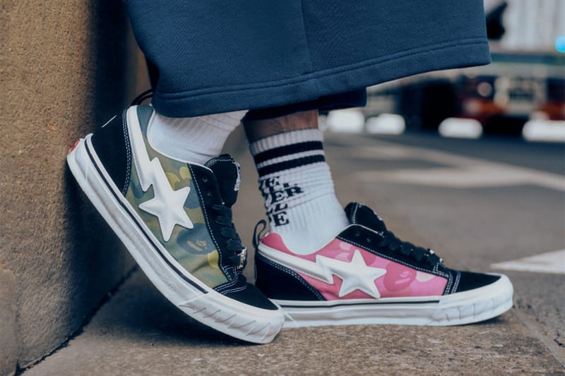BAPE® と Vans が Knu Skool をベースにした最新コラボシューズを発売