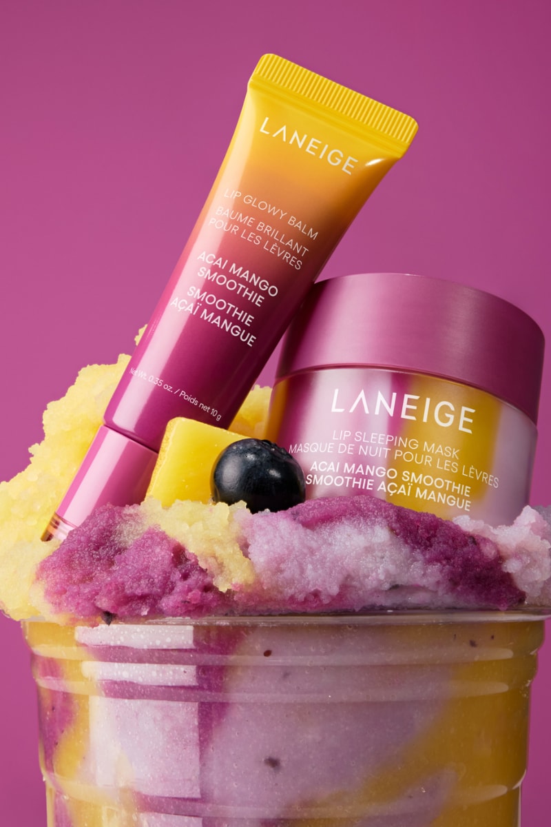 ラネージュのリップケアシリーズよりアサイーマンゴースムージーが登場 laneige acai mango smoothie lipsleeping mask lip glowy balm relese info