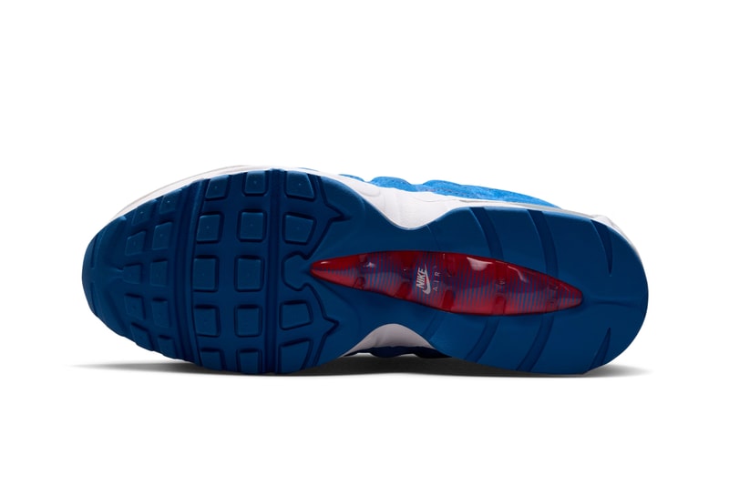 ローソンカラーを纏ったナイキ エアマックス 95 ビッグバブルが正式に発売へ Nike Air Max 95 Big Bubble “Lawson” Blue Sapphire and Action Red release info