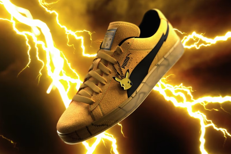 スエードが『ポケモン』30周年記念モデル スエード “ピカチュウ” を発表 Pokémon PUMA Suede “Pikachu” Release info