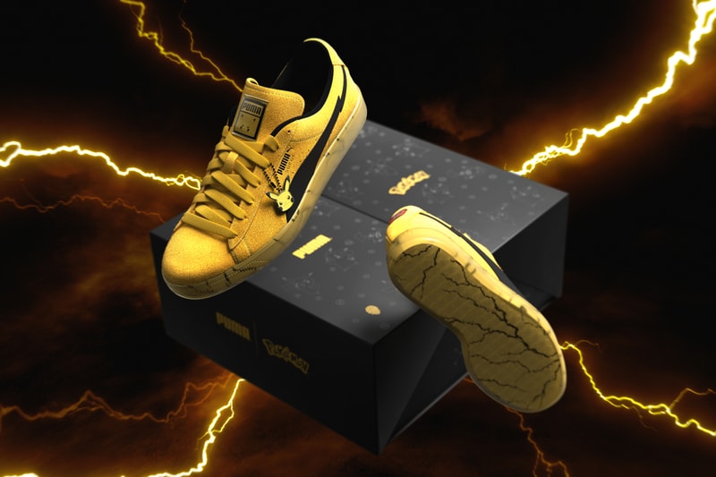 スエードが『ポケモン』30周年記念モデル スエード “ピカチュウ” を発表 Pokémon PUMA Suede “Pikachu” Release info