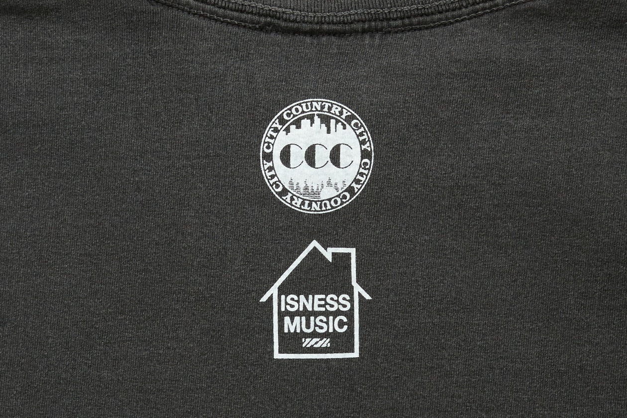 イズネス ミュージック & シティーカントリーシティーが最新コラボレーションTシャツをローンチ ISNESS MUSIC x CITY COUNTRY CITY Tee 2026 summer release info