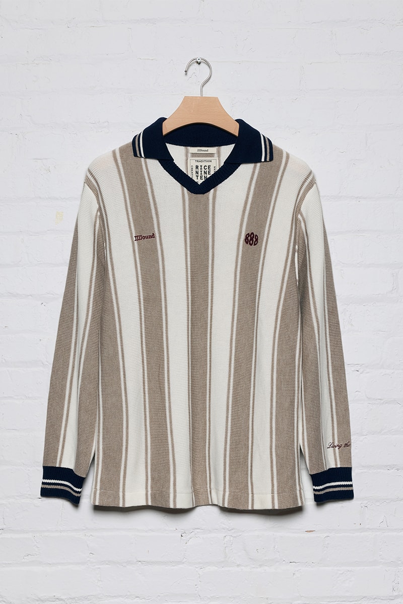 JJJJound × RICE NINE TEN Knitting Long Sleeve Soccer Jersey 2026（jjjjound × RICE NINE TEN）