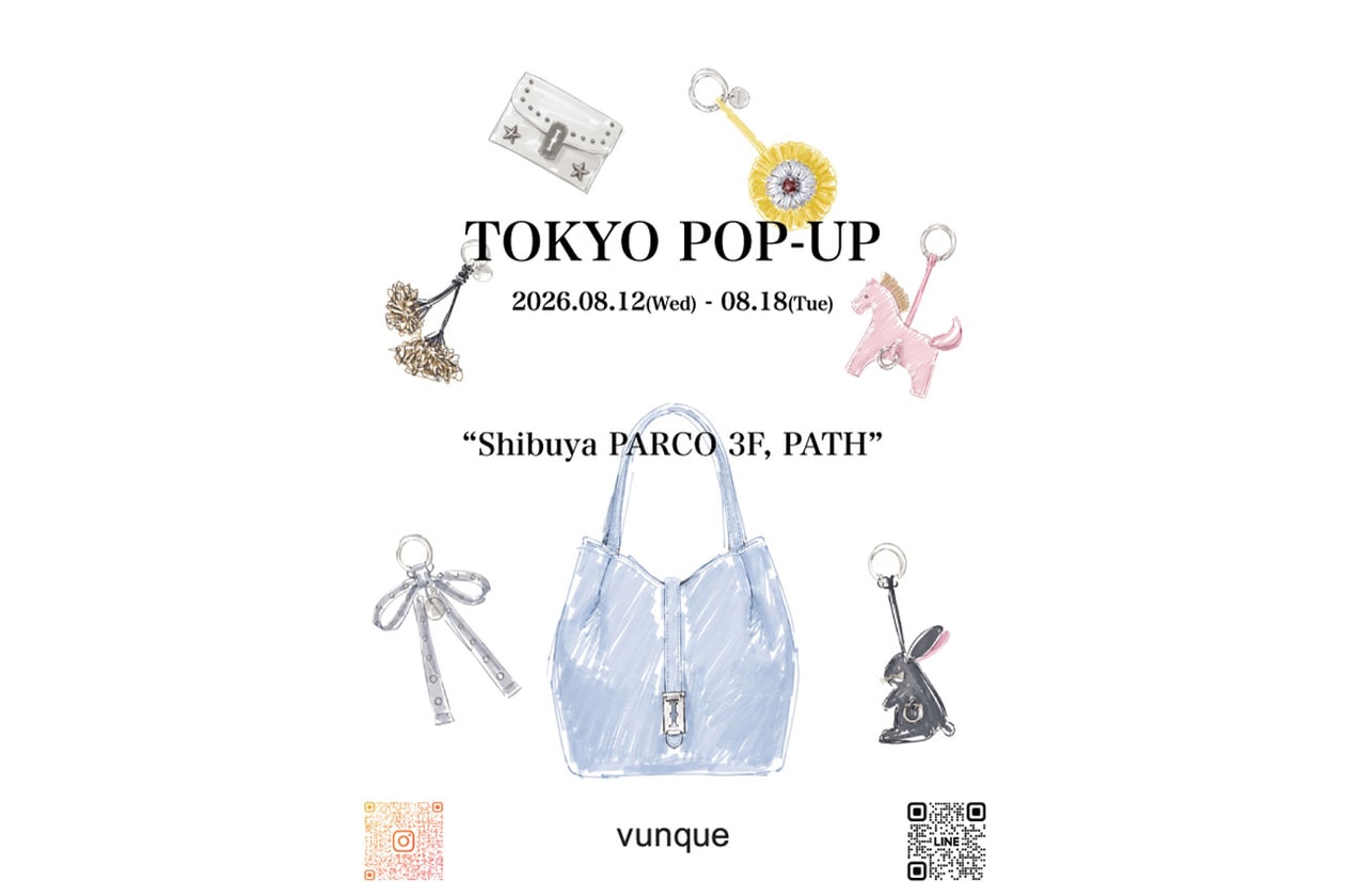 韓国発バッグブランドのブンクが渋谷パルコにてポップアップを開催 vunque pop up shibuya parco path info