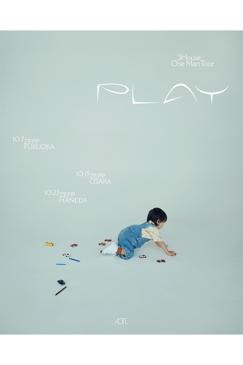 スリーハウスが初のワンマンツアー プレイの開催を発表 3house one man zepp tour play info