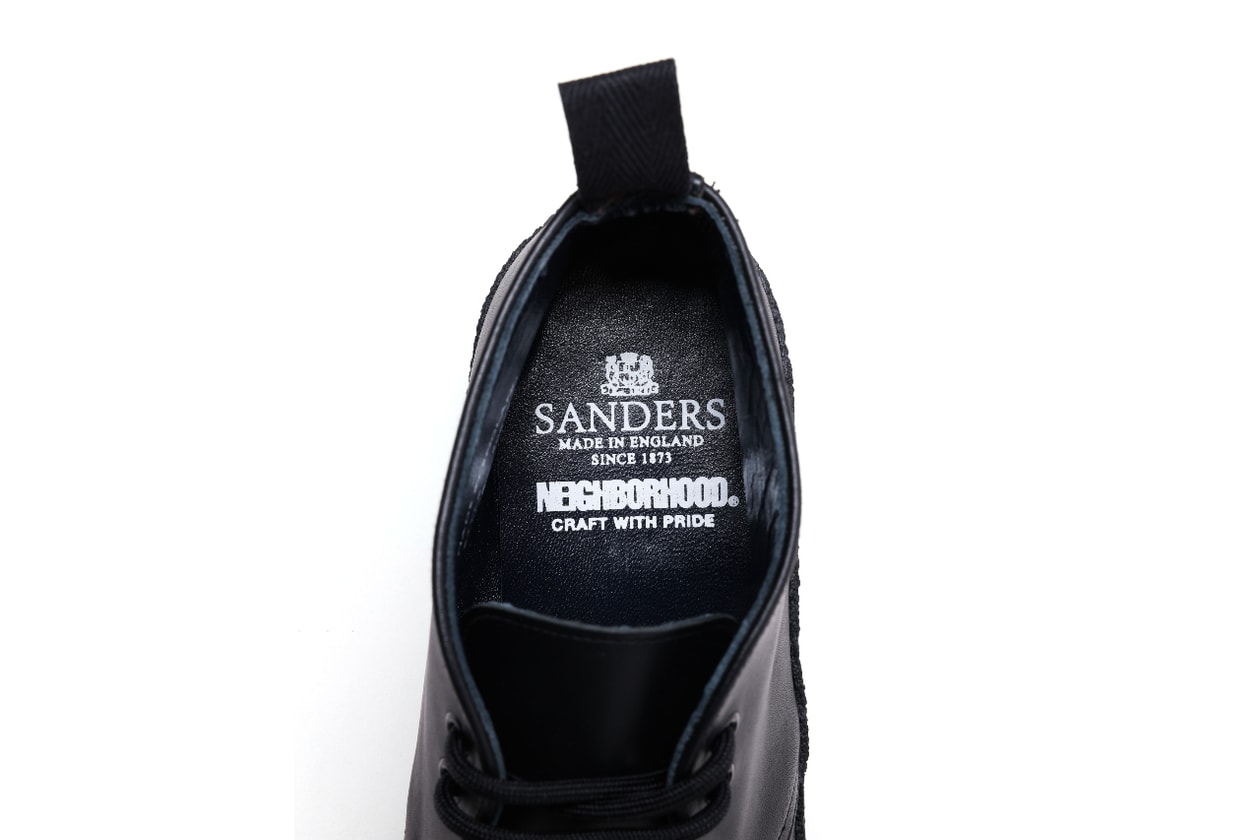 ネイバーフッドが英国老舗シューズブランド サンダースとのコラボシューズ第3弾を発表 NEIGHBORHOOD x SANDERS BRIT CHUKKA release info