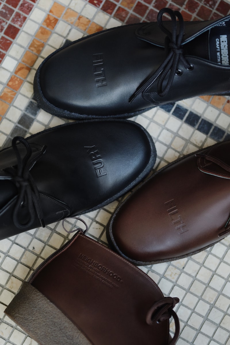 ネイバーフッドが英国老舗シューズブランド サンダースとのコラボシューズ第3弾を発表 NEIGHBORHOOD x SANDERS BRIT CHUKKA release info
