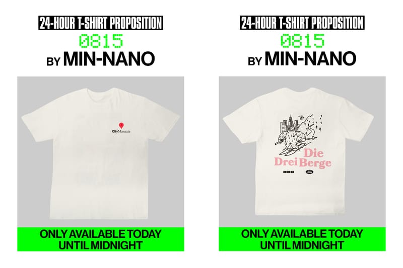 ラムダン・トゥアミによる 24-HOUR T-SHIRT PROPOSITION PROJECT に『MIN-NANO』が参加 ── 8月15日の24時間限定でスペシャルTシャツを受注販売