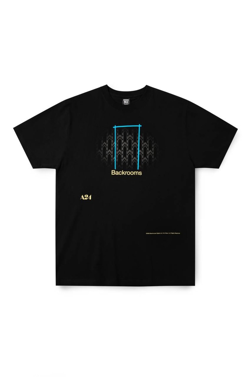 ギークスルールが映画『バックルームズ』とのコラボTを発表　GEEKS RULE Backrooms collaboration T-shirts info