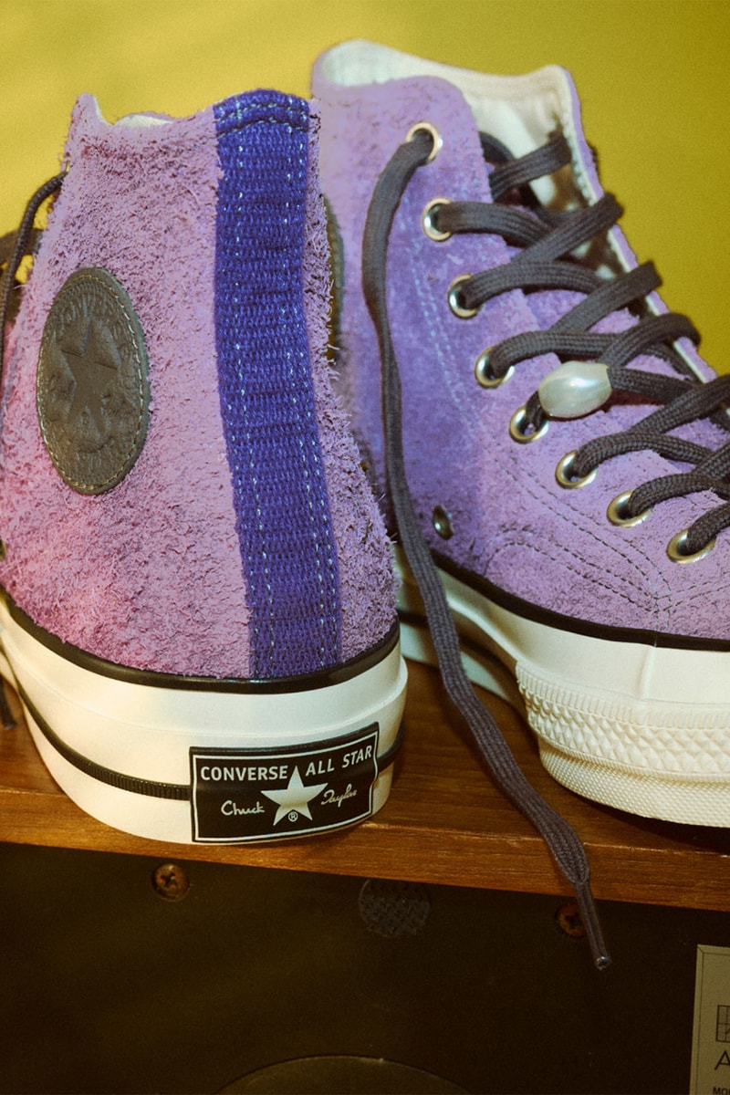 コンバースと菊乃によるパープルシングスがコラボモデルを発売 converse kikuno purple things all star lgcy su hi relese info