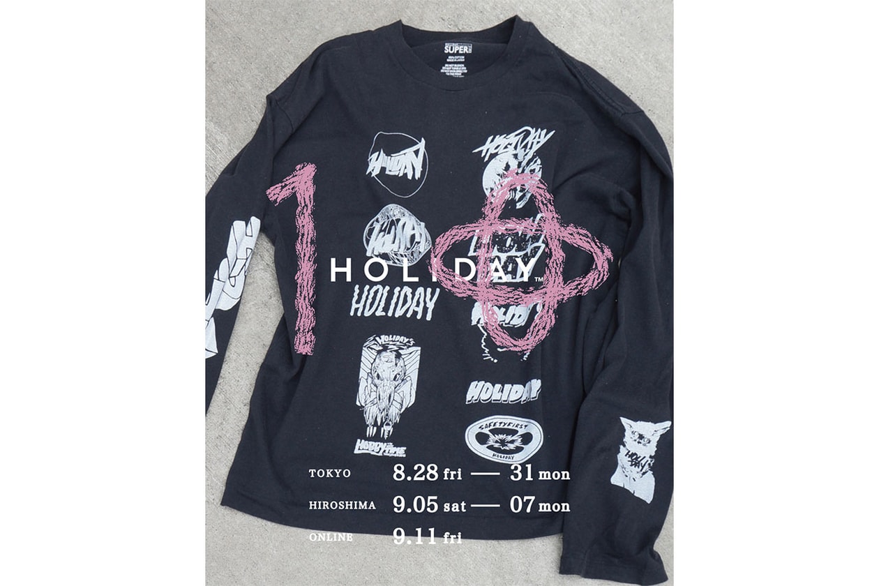 ホリデイがリブランディング10周年を記念したポップアップを開催 holiday 10 anniveresary pop up tokyo hiroshima info