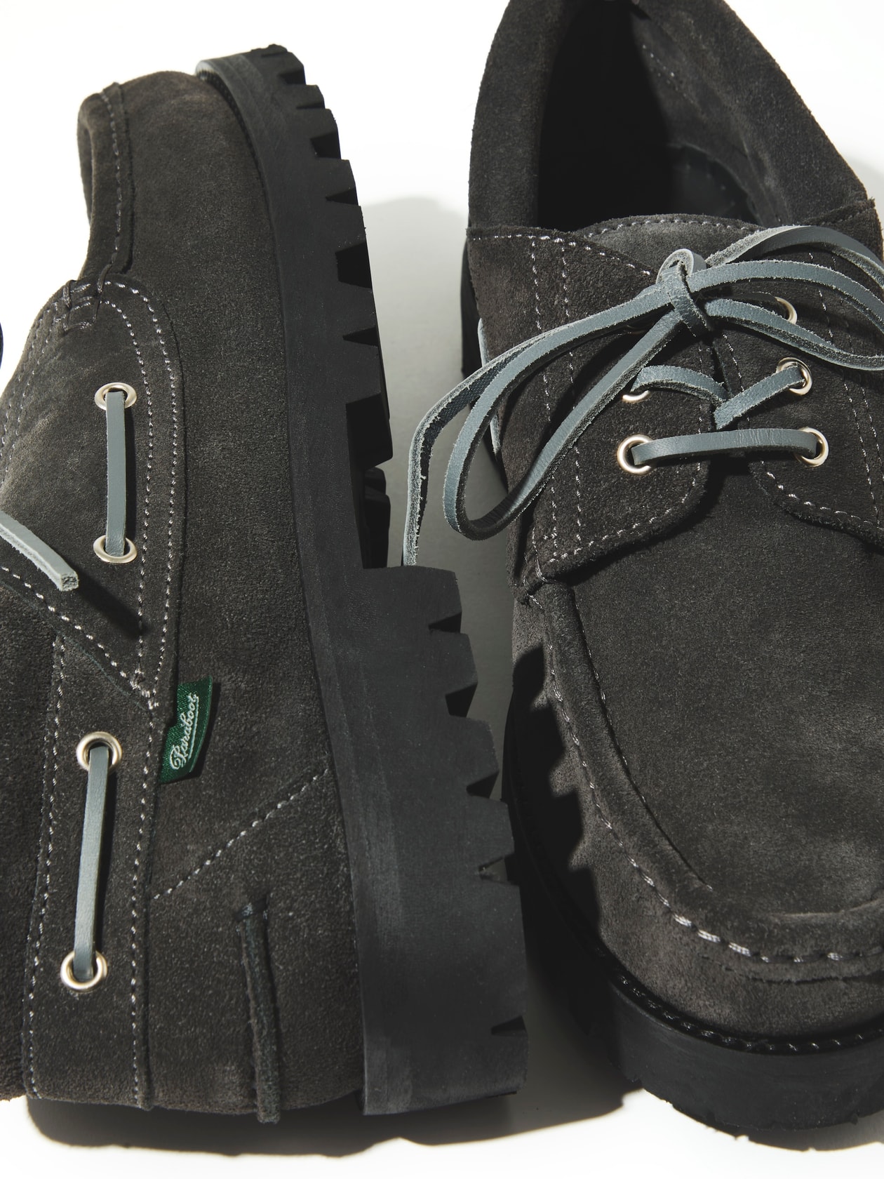 パラブーツとノンネイティブがBRIACをチャコールグレーで再構築 paraboot nonnative 1990 briac chacol release info