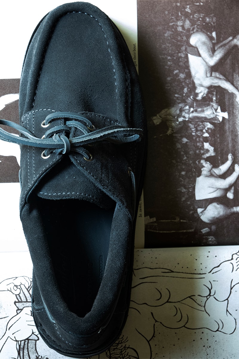 パラブーツとノンネイティブがBRIACをチャコールグレーで再構築 paraboot nonnative 1990 briac chacol release info