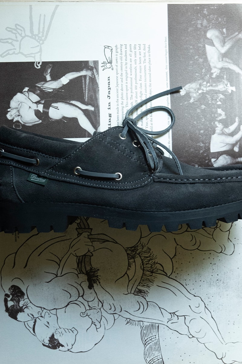 パラブーツとノンネイティブがBRIACをチャコールグレーで再構築 paraboot nonnative 1990 briac chacol release info