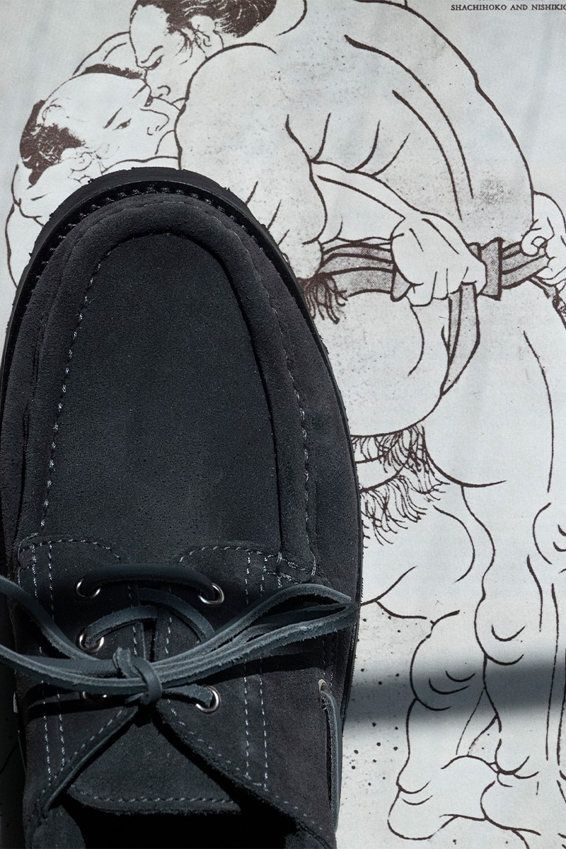 パラブーツとノンネイティブがBRIACをチャコールグレーで再構築 paraboot nonnative 1990 briac chacol release info