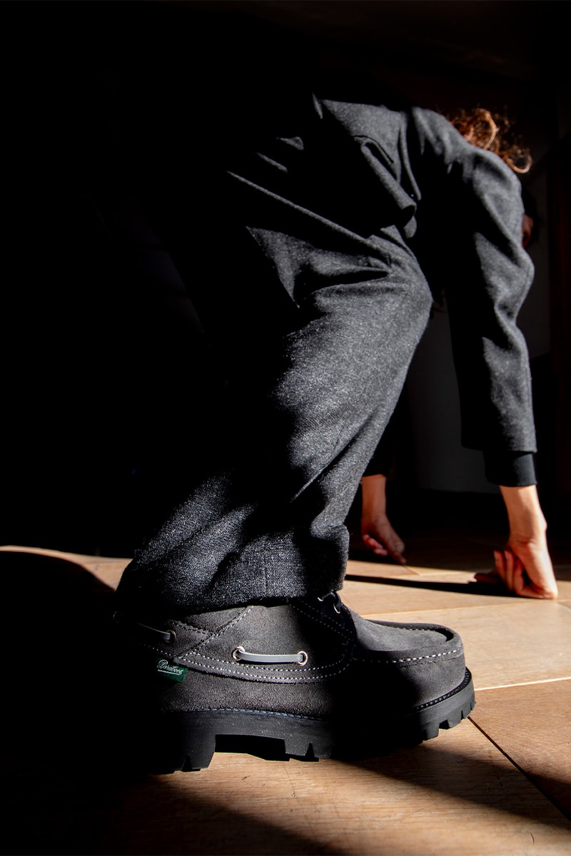 パラブーツとノンネイティブがBRIACをチャコールグレーで再構築 paraboot nonnative 1990 briac chacol release info